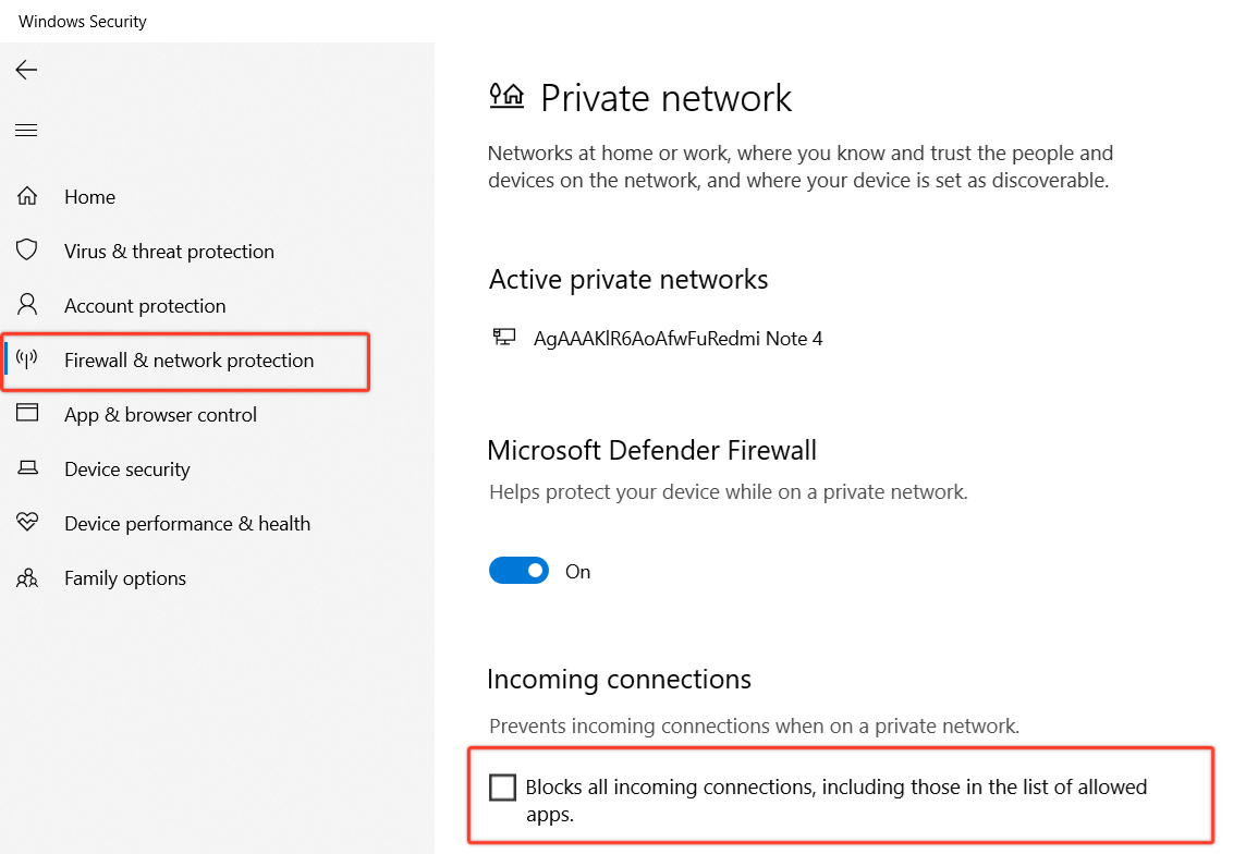 Steps to disable Windows Firewall