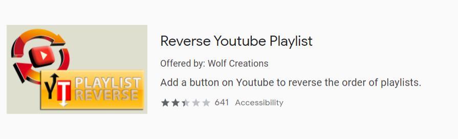 reverse youtube playlist online