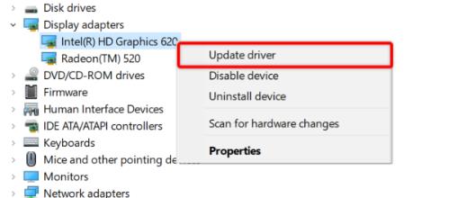 detailed steps to update the graphics drivers in Windows
